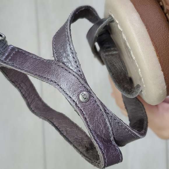 Ugg Women Ankle Leather T Strap Comfort Sandals shoes sz 6 - Picture 6 of 11